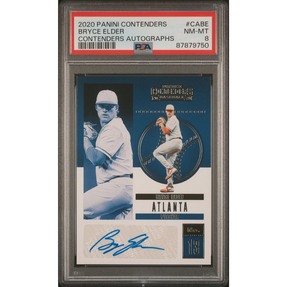 2020 Panini Contenders Autographs Bryce Elder Contenders Autographs PSA 8